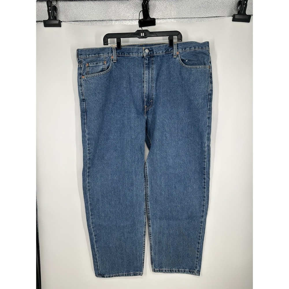Levis‎ 550 Relaxed Fit Tapered Leg Jeans Medium Wash Blue Denim Mens Size 48x32